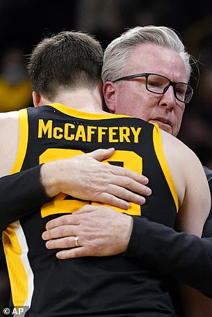 Patrick McCaffrey, a junior forward for the Iowa Hawkeyes basketball team and son of head coach Fran, will take indefinite leave from the team to address mental health issues.