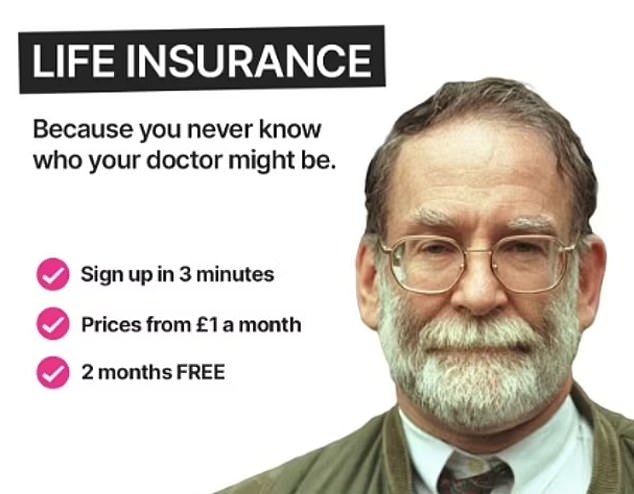 Sick: The DeadHappy Facebook ad featuring Harold Shipman