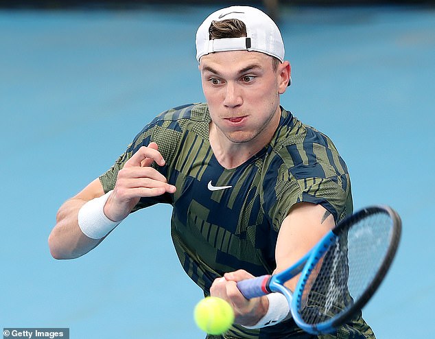 Jack Draper (above) has been drawn against Rafael Nadal at the Australian Open