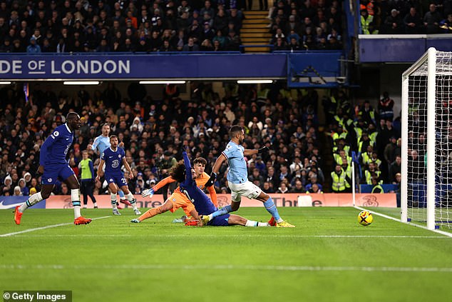 Riyad Mahrez scored from Jack Grealish's cross three minutes after the pair's introduction.