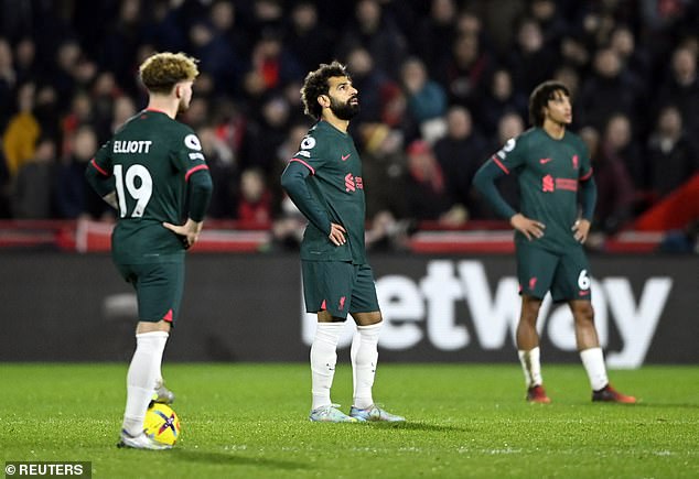 Liverpool were physically outmatched on Monday when they lost 3-1 to Brentford in the top flight.