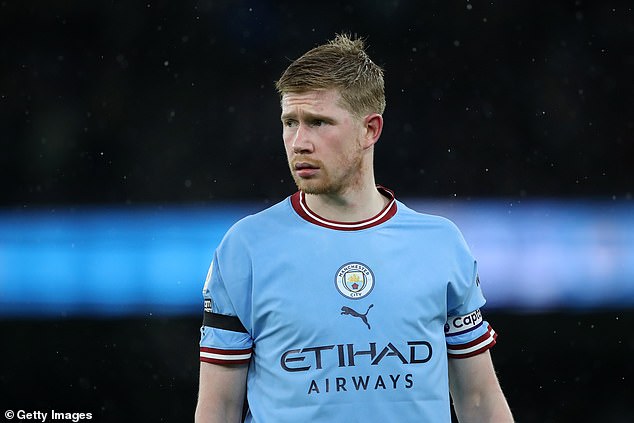 Kevin De Bruyne was far from his best in the first half against Chelsea on Thursday