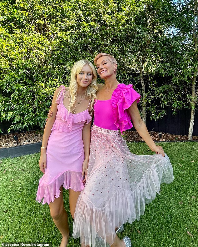 Jessica Rowe (right) and Peter Overton's teenage daughter Allegra (left) follow in the footsteps of their famous parents by signing with a major modeling agency.