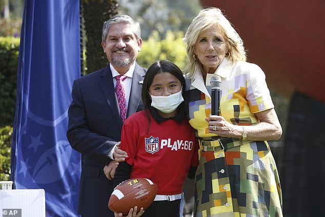 Jill Biden praised the NFL for its 