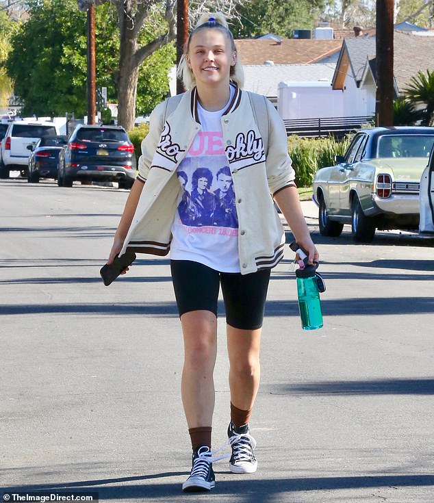 Spotted: JoJo Siwa was spotted out and about with Savannah Demers after a personal training session in Los Angeles on Saturday