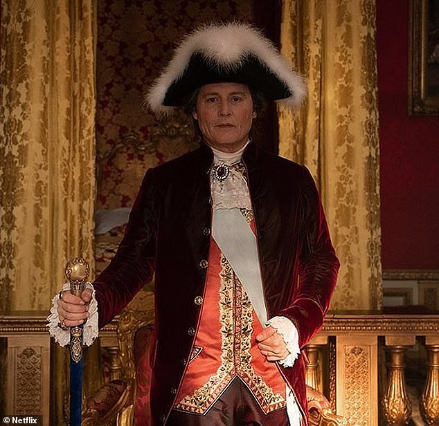 Regal: Johnny Depp appears as King Louis XV in new promotional images for his highly anticipated film, Jeanne du Barry, which comes after his libel trial against his ex-wife Amber Heard