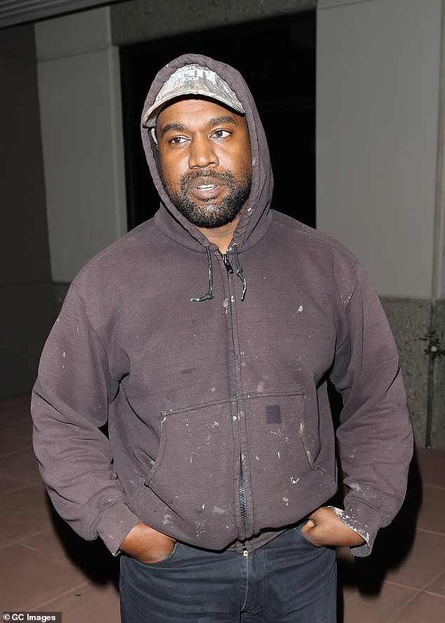 The latest: A group of lawyers representing 45-year-old Kanye West plan to take out big newspaper ads to let the rapper know they are no longer providing him with legal services.  He was photographed in Los Angeles in October.