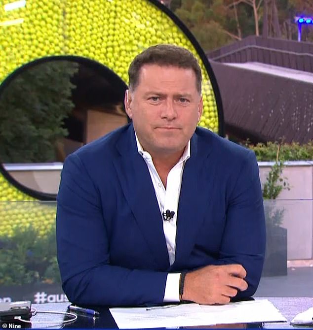 Karl Stefanovic (pictured) has been 'rocked' by the fallout from Michael Clarke's late-night fight with girlfriend Jade Yarbrough and is calling for 'crisis talks' according to a new report.