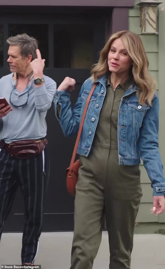 Family affair: Kevin Bacon, 64, and his daughter Sosie Bacon, 30, star in a new Hyundai commercial that's having a lot of play right now.