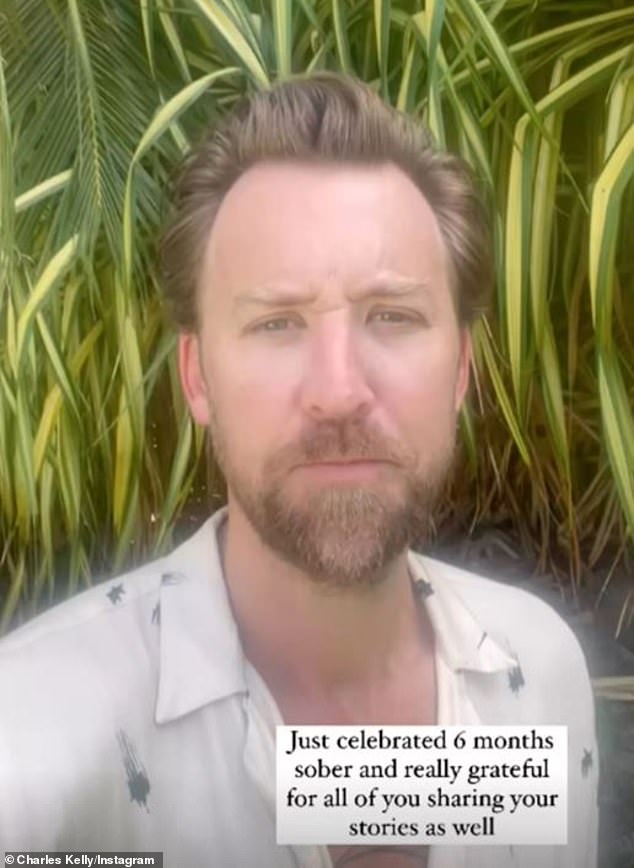 'Truly grateful': Lady A singer/guitarist Charles Kelley celebrated six months of sobriety last Saturday while vacationing in the Bahamas with his family