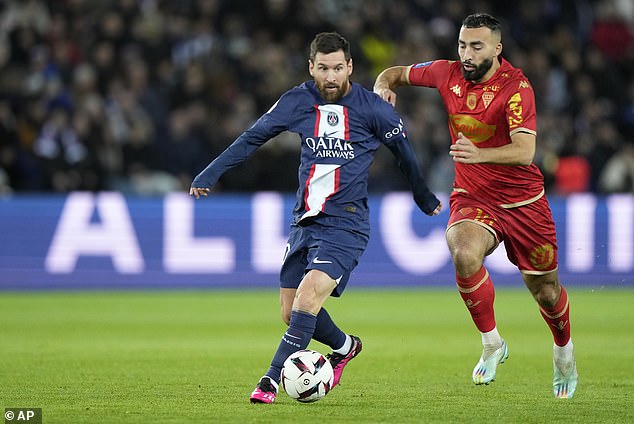 Lionel Messi made his first start for PSG since the World Cup in Thursday's clash with Angers.