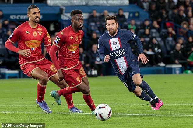 Lionel Messi scored one of the goals of the season in PSG's 2-0 win over Angers on Wednesday.