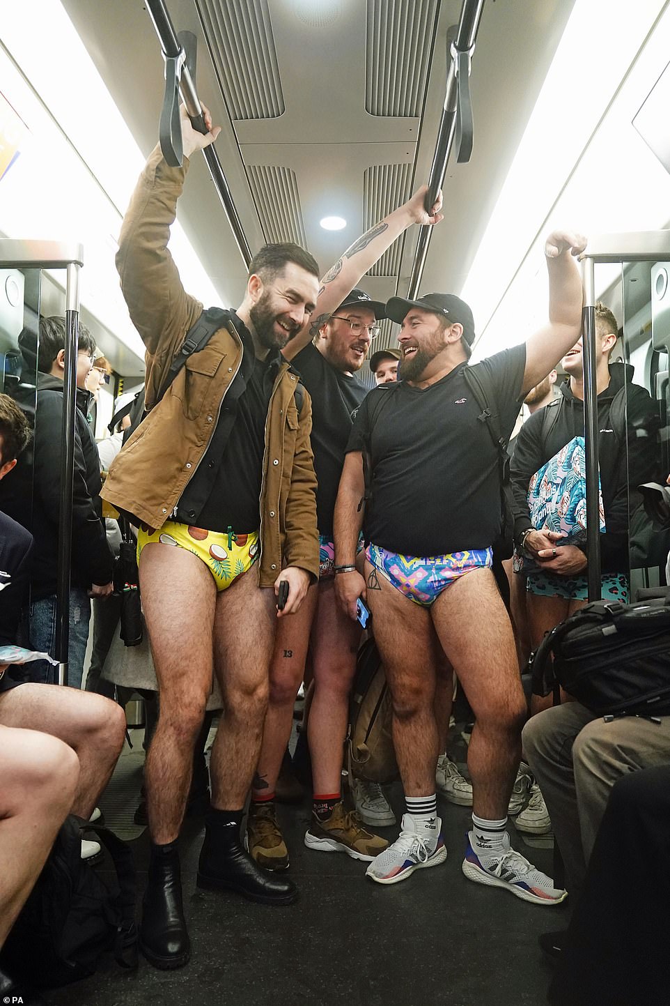 London commuters strip down to their pants for No Trousers Tube Ride   Evening Standard