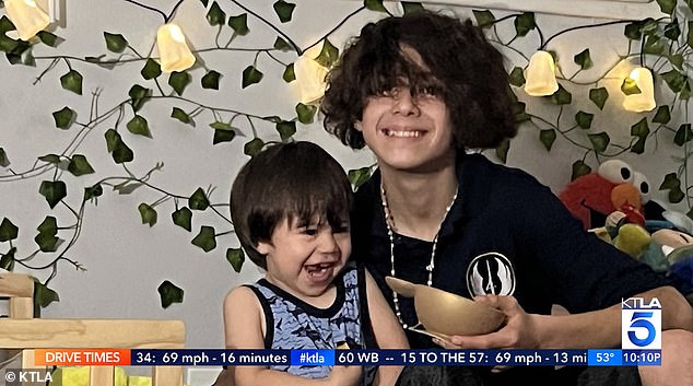 Two-year-old Damian and 13-year-old Chris were killed in the hit-and-run accident.