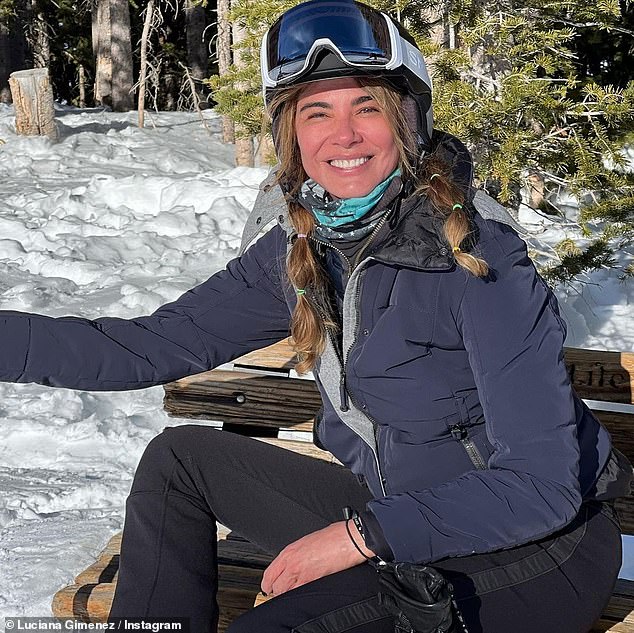 Get well soon!  Mick Jagger's ex, Luciana Gimenez, underwent emergency surgery after being involved in a horrific skiing accident while on vacation in Aspen (pictured in 2022)