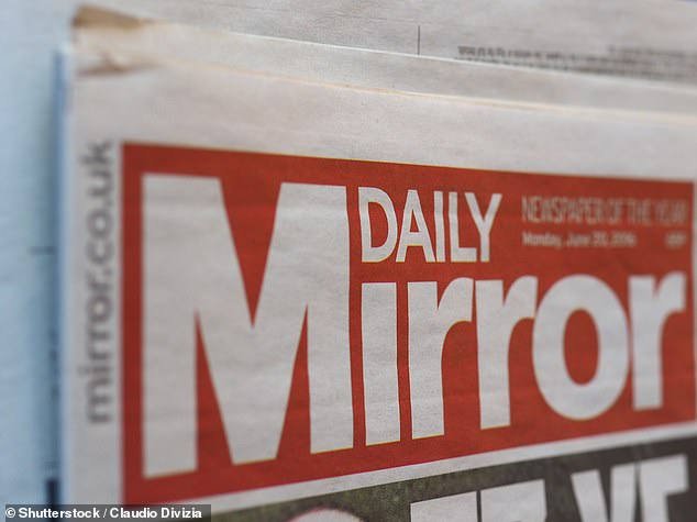 Shares fall: Newspaper publisher Reach, which owns the Daily Mirror, Daily Express and Daily Star, said earnings for the year would be lower than analysts' forecast of £112.8m