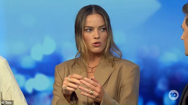 Margot Robbie (pictured) revealed the classic Aussie snacks she can't live without during a live appearance on The Project on Tuesday night.