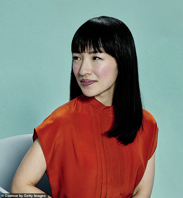 Marie Kondo, 38, 'gave up' on keeping her own home tidy after three children, saying spending time with her family is more important.