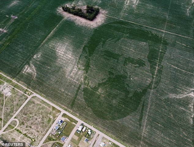 An Argentine farmer has grown a massive 124-acre image of Lionel Messi visible from space after planting a specially designed cornfield to celebrate the star's World Cup exploits.