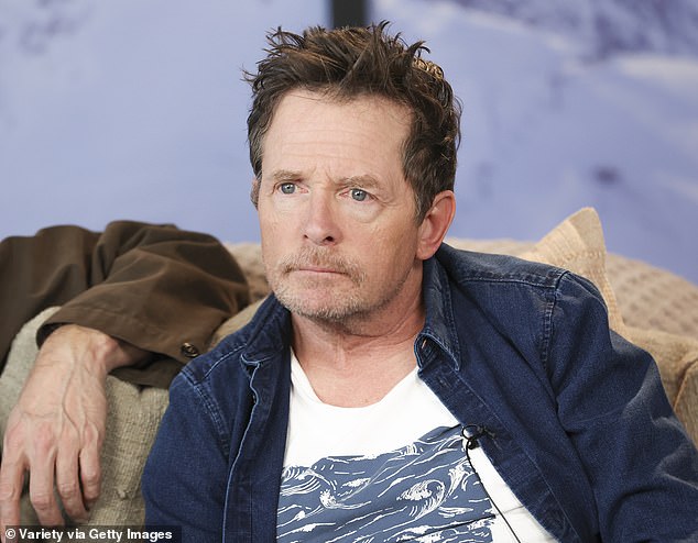 Franchise friend: Michael J. Fox, shown in Utah on Saturday, has reflected on his friendship with his Back To The Future franchise co-star Christopher Lloyd.