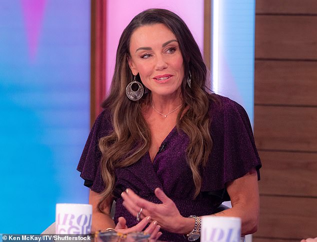 Workout: Michelle Heaton has revealed that she had four falls in one day during her Dancing On Ice workout and blamed it on menopausal brain fog