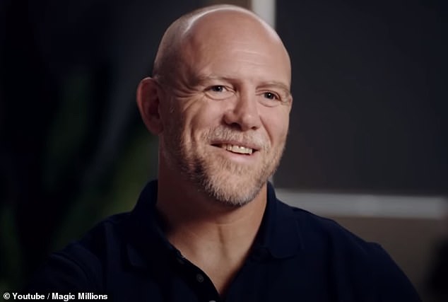 Mike Tindall, 44, filmed a new YouTube series in collaboration with Australian horse racing event Magic Millions.  He is seen affectionately calling his wife 'my love'.