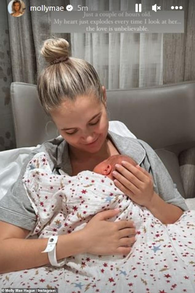 Molly Mae Hague shares beautiful pictures of her newborn baby girl