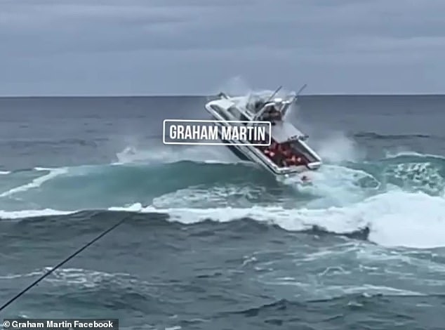 A man was washed overboard from a small tourist boat leaving the south coast of New South Wales on Wednesday.