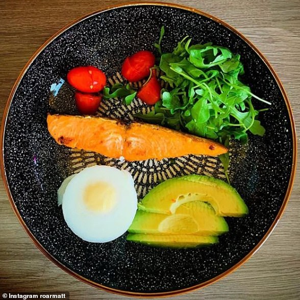 Roar coach Matt Lindsay's salmon, egg and avocado breakfast