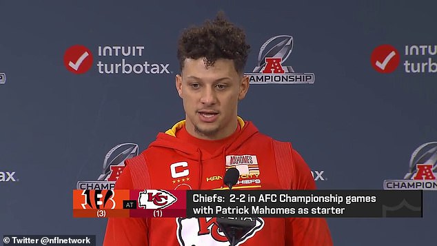 Patrick Mahomes says he's made progress on his high ankle sprain all week