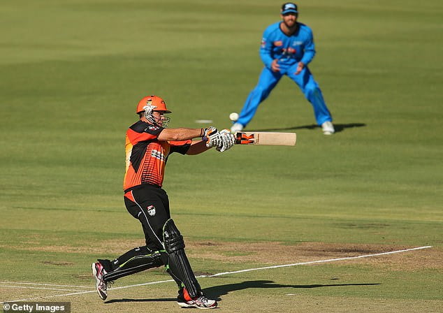 Craig Simmons (pictured), who broke the fastest century in Big Bash League history, joked that he had scored 200 these days and was 