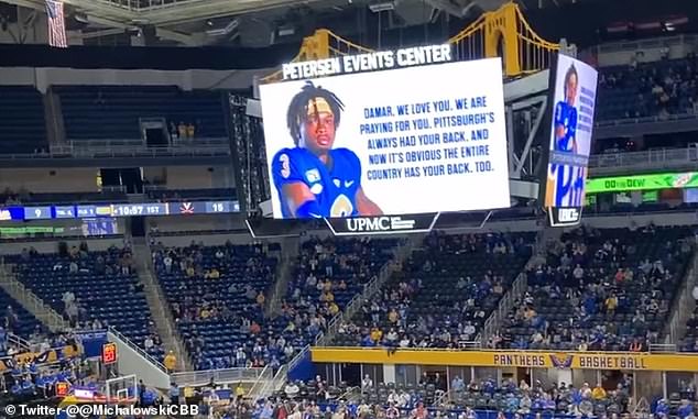 Pitt Basketball Honored Damar Hamlin With A Touching Message Tuesday Night