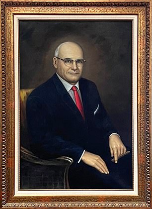 This portrait of Randolph 'Buster' Murdaugh Jr., late 14th circuit attorney, was removed from court when his grandson was tried