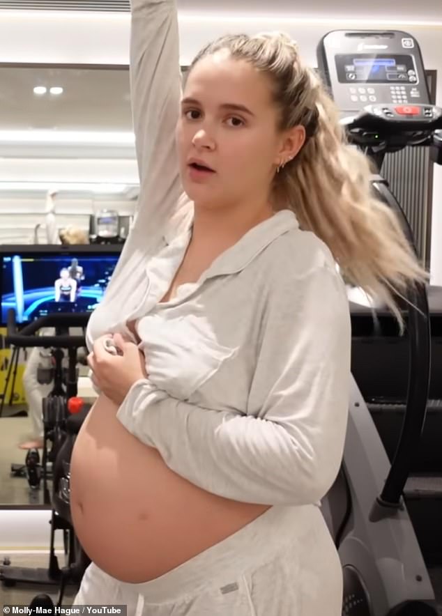 Real talk: On Monday, pregnant Molly-Mae Hague, 23, admitted she's struggling to look at her swollen face as she listed her body hangups in her latest YouTube offering.