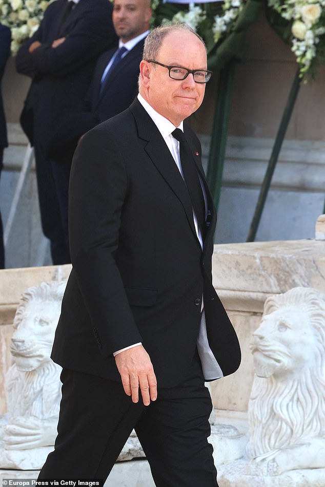 Prince Albert of Monaco (pictured in Athens earlier this month), 64, has tested positive for Covid-19 for the third time.