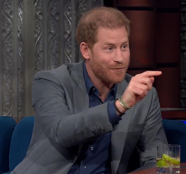 Prince Harry has confirmed that he watches The Crown, revealing during an interview on The Late Show with Stephen Colbert that he has seen 