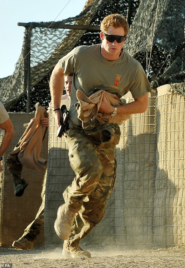 Prince Harry pictured in November 2012 during his deployment to Afghanistan