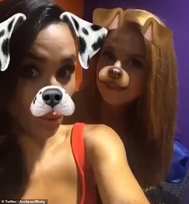 Following the release of Prince Harry's memoir Spare yesterday, a royal fan shared a clip of Meghan and her Suits co-star Sarah Rafferty wearing a dog filter before an appearance on the Today Show on July 14, 2016. , On twitter.