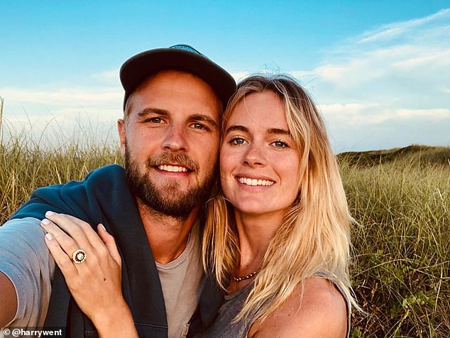 Cressida Bonas, pictured here with her husband Harry Wentworth-Stanley, welcomed their first child with him in November of last year.