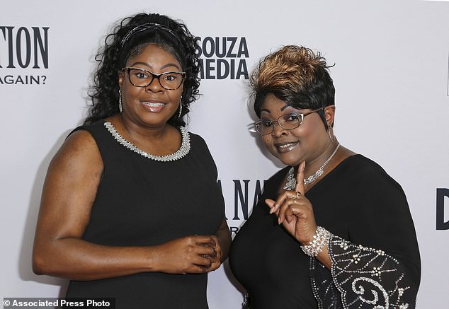 Lynette 'Diamond' Hardaway (pictured left), a vlogger and ardent supporter of former President Donald Trump, died earlier this month of a heart condition.