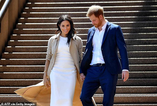 Prince Harry (pictured with wife Meghan Markle) posted his tell-all memoir, Spare, which was discussed by the presenters of Channel 10's The Project.