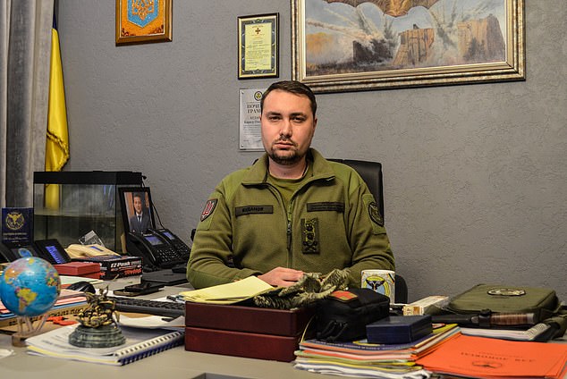 Kyrylo Budanov (pictured) said he knows Putin's death is imminent due to an ongoing cancer illness, undated