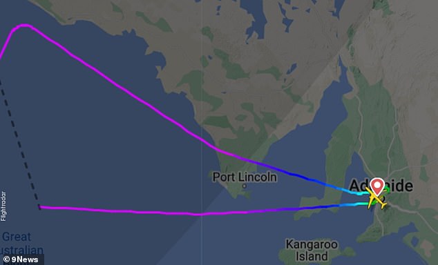 Flight tracking data shows how QF887 almost made it to the WA border before turning around