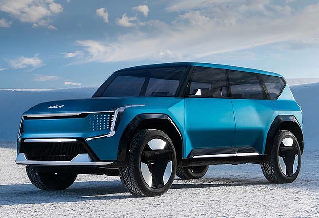 Pricey: The brand will soon launch the all-electric EV9 which can cost £70,000