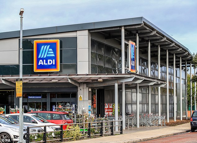 Festive cheer: Aldi posted its best ever December with sales in the month exceeding £1.4bn for the first time