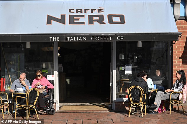 Recovery: Caffe Nero said UK sales in the six months between June and November were £150m, taking them above pre-pandemic levels