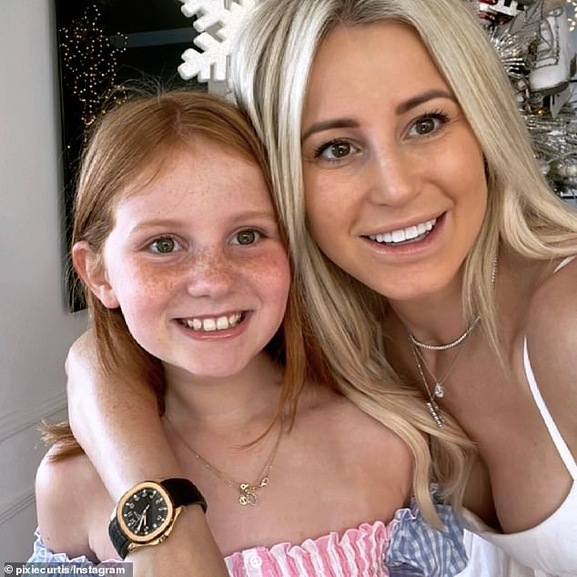 Roxy Jacenko's 11-year-old daughter, Pixie Curtis, enjoyed a shopping spree on Friday and showed off her wares.  In the photo together