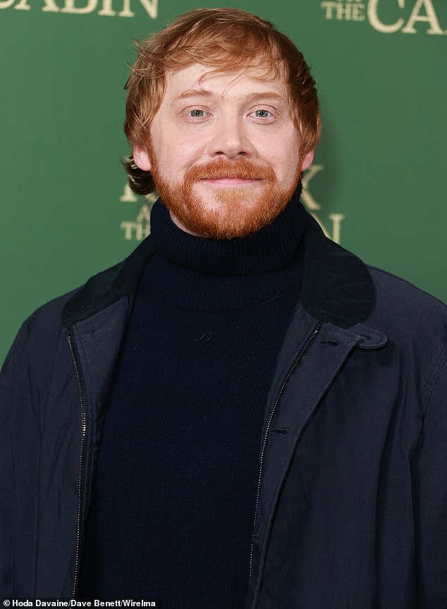 Back in the spotlight: Rupert Grint was back in the spotlight on Wednesday night as he attended a special screening of his first film in eight years: Knock At The Cabin.