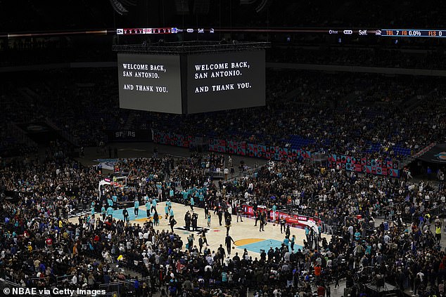 The Spurs game against the Warriors swept attendance for an NBA regular season game