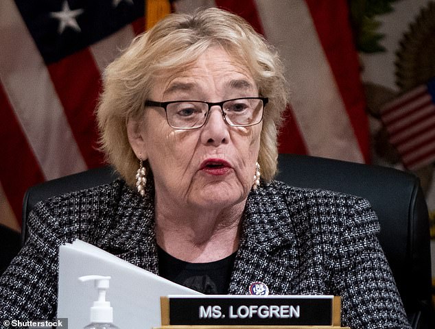 The House Committee on Administration, led by California Democrat Zoe Lofgren (pictured), approved a measure allowing members of the House of Representatives to reimburse the cost of room, board and travel while they meet on official business in Washington DC